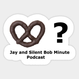 Jay and Bob Minute Chocolate pretzel Sticker